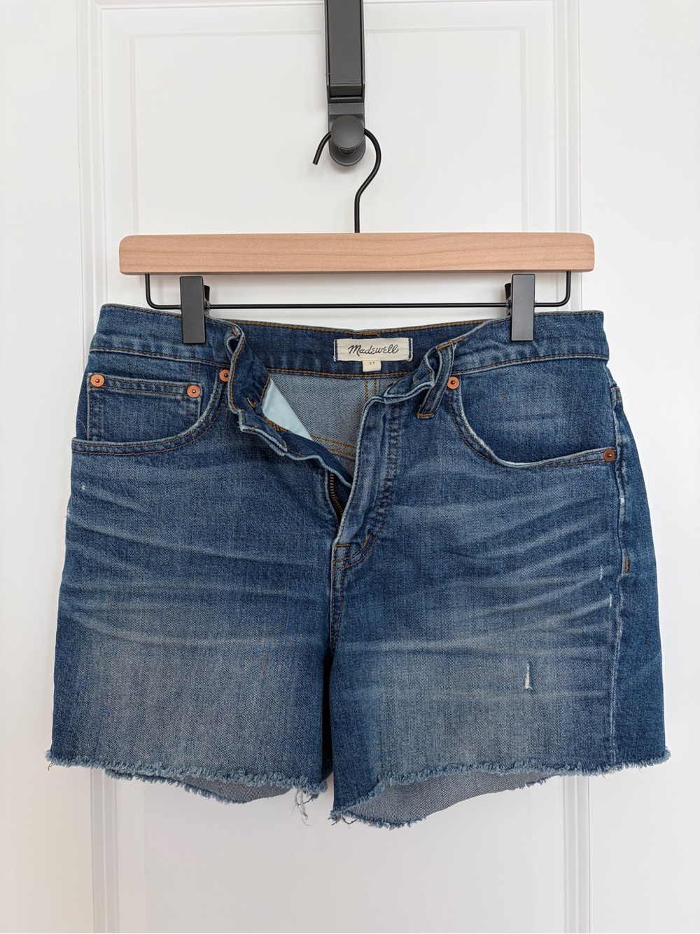 Madewell Vintage Wash Blue Denim Cutoff Shorts